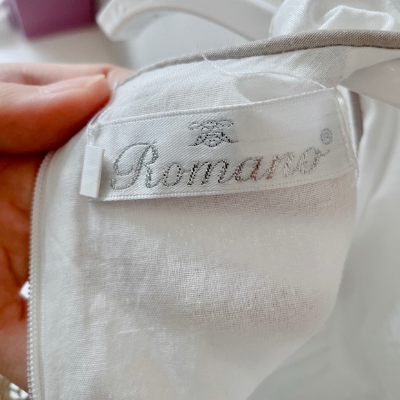 New ROMANO Ivory & Gold Tulle Baby Dress - 6 month - Picture 5 of 7